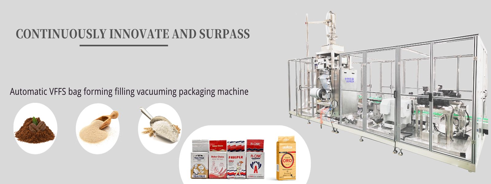 Automatic dry yeast vacuum packaging machine