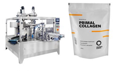 ઝિપર સાથે ડોય બેગ માટે સ્વચાલિત પાવડર પેકેજિંગ મશીન