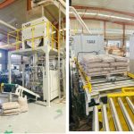 15KG વૂડન પેલેટ વજનની ફિલિંગ બેગિંગ પેલેટાઇઝિંગ લાઇન ડિલિવરી માટે તૈયાર છે