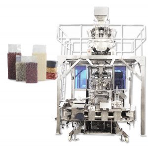 અનાજ માટે સ્વચાલિત ઈંટ પ્રકારની વેક્યુમ બેગ ફોર્મિંગ ફિલિંગ પેકેજિંગ મશીન